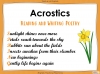 Acrostic Poetry Teaching Resources (slide 1/26)